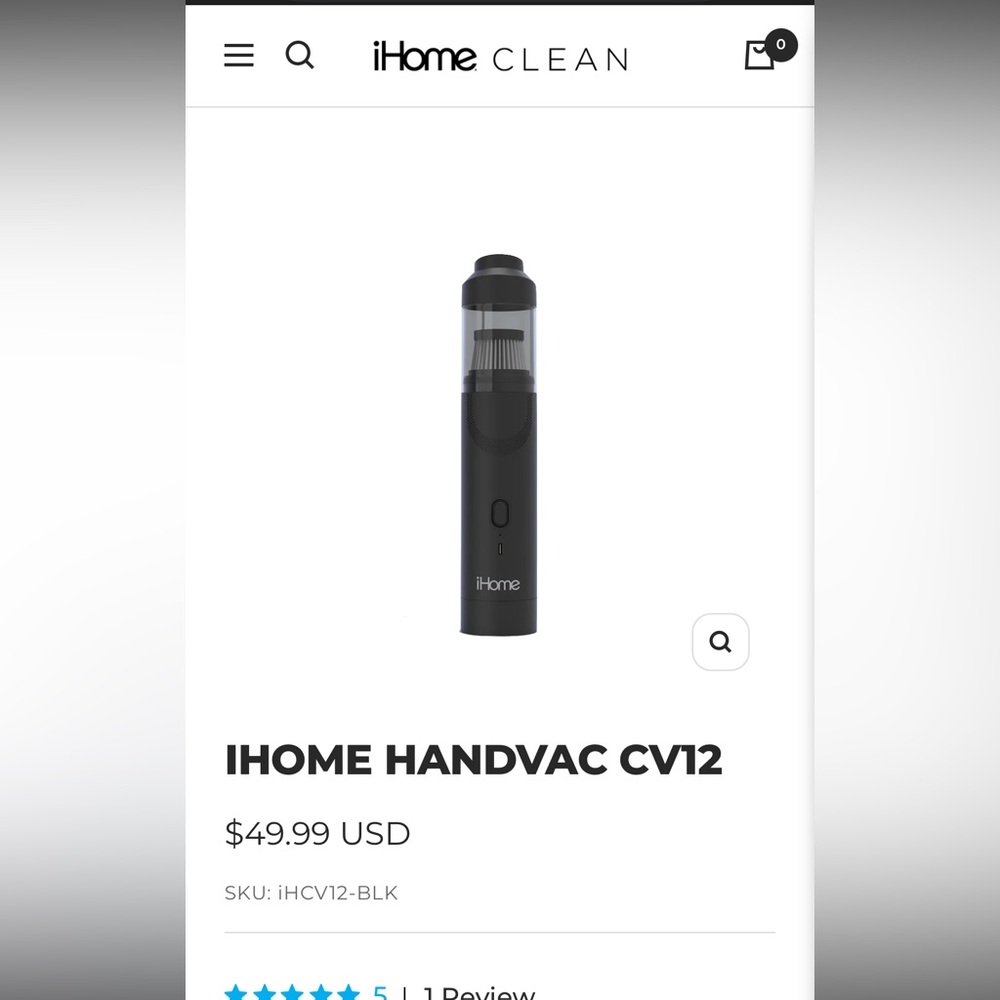 iHome Cordless Hand Vacuum and Air Blower NEW - Picture 6 of 6